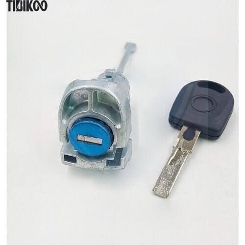 Car Lock Cylinder for VW Bora Left Front Door Lock Core for Volkswagen Main Driving Door Central Control Auto Accessories