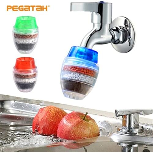 Kitchen Tap Filter 5 Layers Activated Carbon Water Purifier Bathroom Faucet Filter Purification Tool for Home Use