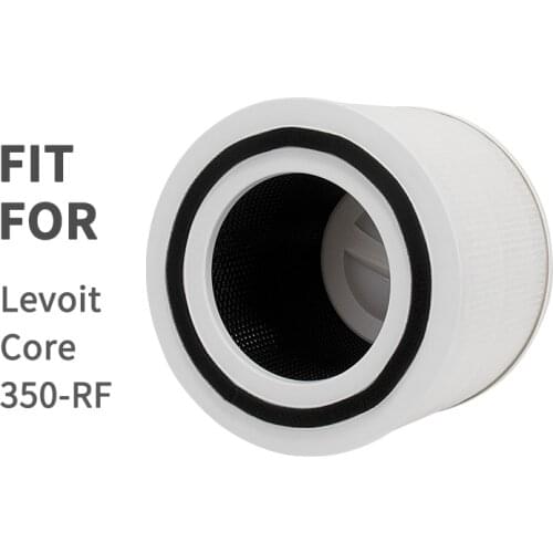 Air Purifier Filters Cylinder Filter Replacement For Levoit Core 350-RF H13 HEPA and Activated Carbon High-Efficiency Pre-Filter