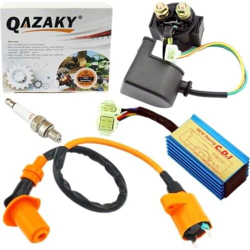 Ignition Coil CDI Starter Relay Solenoid GY6 50cc 70cc 90cc 110cc 125cc 150cc Scooter ATV Moped Quad Gokart Pit Dirt Racing Bike