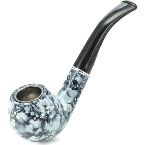 China Style Ceramics Wood Pipes Chimney Smoking Pipe Mouthpiece Cigarette Herb Tobacco Pipe Cigar Grinder Gift For Friends