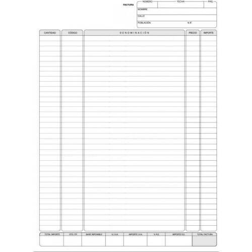 Book bill A4 Triplicate