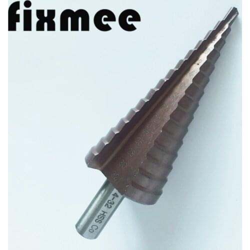 HSS-CO/M35 Triangle Shank 4-32mm Cobalt Straight Step Drill Bit Metal Cone Step Drill Bit Stainless Steel Hole Saw Hole Cutter