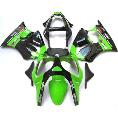 Upgrade Injection mold motorcycle fairings kit for KAWASAKI Ninja ZX6R 2000-2002 sports fairing kits ZX 6R 00 01 02 green black