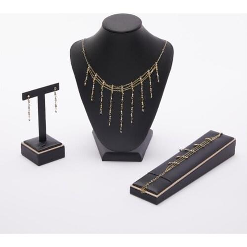 Morocco hot selling accessories wedding jewelry set for women fashion jewelry set copper high quality jewelry set