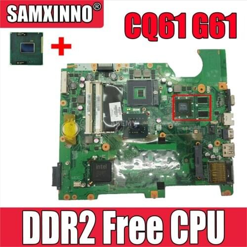 Akemy DA00P6MB6D0 517837-001 Main board For HP Compaq Presario CQ61 G61 Laptop motherboard DDR2 GeForce G103M free cpu