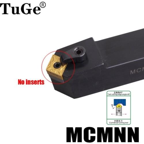 MCMNN1616H12-100 MCMNN2020K12-100 MCMNN2525M12-100 External Lathe Turning Tool Holder Cutting Angle 40° Cutter Holder No Insert