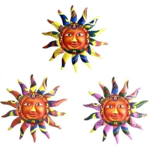 Metal Iron Sun Hanging Art Decoration Home Wall Indoor Outdoor Garden Ornaments