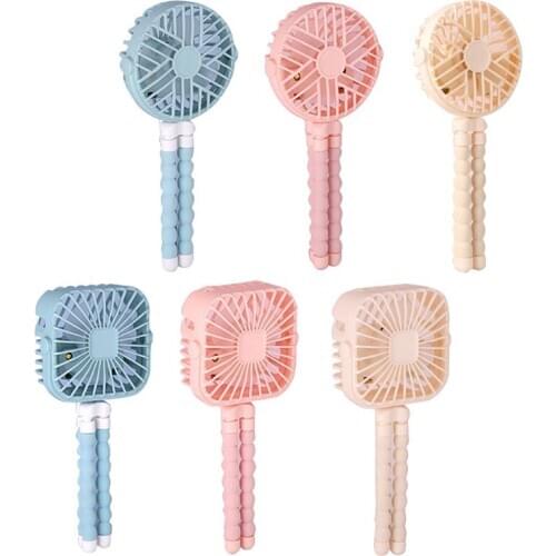 Mini Handheld Fan Portable Desk Baby Stroller Bed Car Seat Fan USB Rechargeable Battery Operated Fan