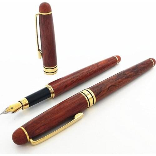 1pcs Upscale Business Office Gift Pen Fashion Rosewood Fountain Pens Creative Office School Supplies Writing Pens