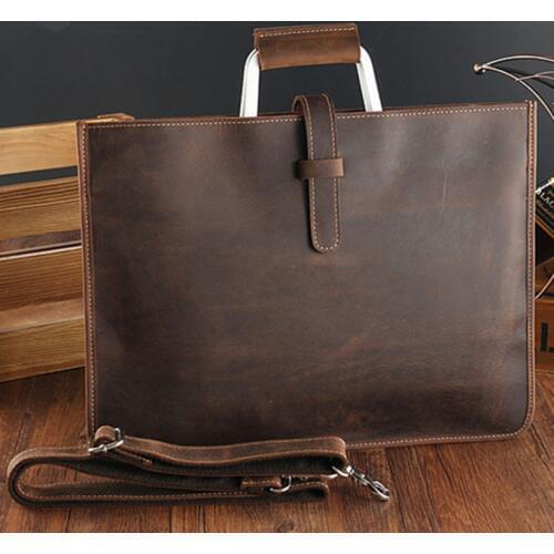 Mens Retro Genuine leather men messenger bags business travel laptop briefcase Tote Cowhide shoulder bag bolsa maleta Crossbody