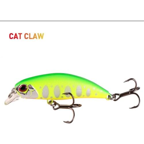 2020 New 3D Eyes Lure Premium Series Cat Claw Artist Minnow Freshwater Fishing Lure Hard Bait 6g 68mm Professional Sharp Hook