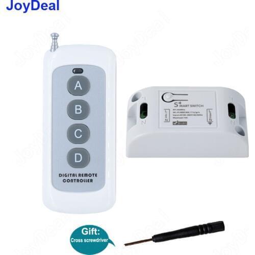 Wireless RF WiFi Smart Home Switch Relay Receiver Module 433Mhz 110V 220V 1CH Remote Control Light Switch Work With Amazon Alexa