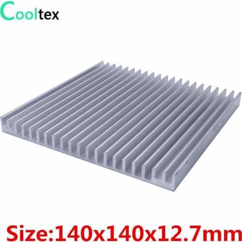 High power 140x140x12.7mm radiator Aluminum heatsink cooler heat sink for LED Electronic integrated circuit heat dissipation