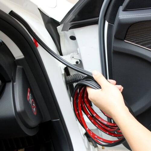 5M Rubber Car Door Seal Strip Sound Insulation For Citroen C5 C4 Chevrolet Cruze Captiva Lacetti Audi A3 8P 8V A4 B8 A6 C6
