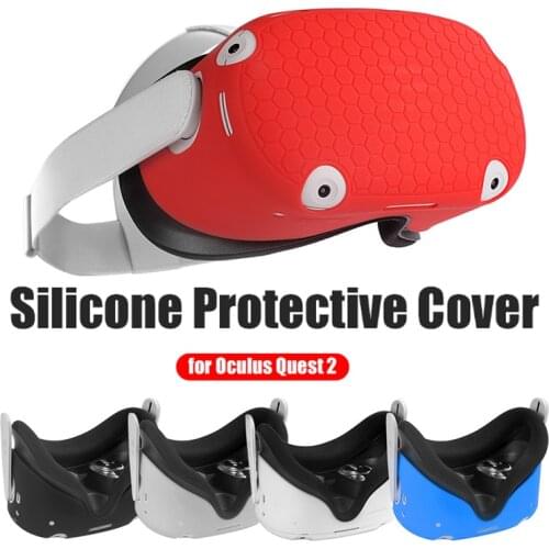 Silicone Sleeve Protective Case Skin Protective Cover Shell Housing For Oculus Quest 2 VR Headset Anti-Scratches Accessories