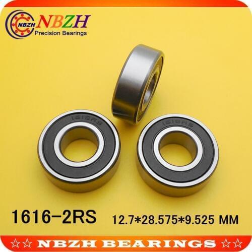 High quality inch bearings 1616 1616RS 1616-2RS 1/2"x1 1/8"x3/8" inch 12.7*28.575*9.525 mm