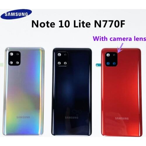 For SAMSUNG Galaxy Note 10 Lite N770 N770F/DS Battery Back Cover Door Housing Rear Case With Camera Lens Replacement