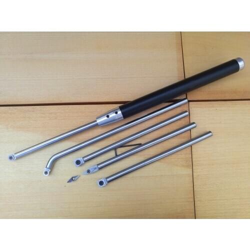 Spare Blade Wood Turning Chisel Changeable Tungsten Titanium Tip Lathe Insert Cutter Match Aluminum Handle Woodworking Tool Rod