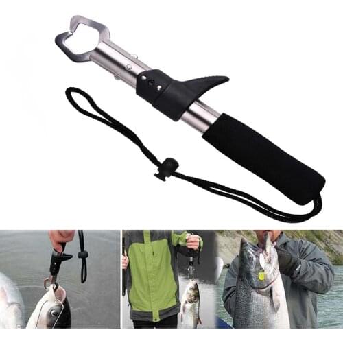 Control Fish Clamp Device Lures Fishing Lip Gripper Holder Grabber Pliers Stainless Steel Fishing Tool Tackle Accessories Pesca