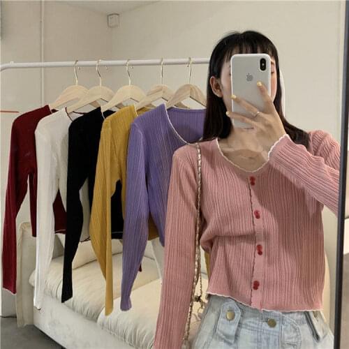 Woman Sweaters Pullover 2021 Spring Long-Sleeved Knitted T-shirt Womens Top Femme Chandails