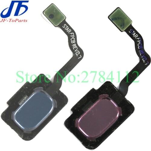 10Pcs Touch ID Flex For Samsung S9 G960 G960F G960U / S9 Plus G965 G965F G965U Back Home Button Fingerprint Sensor Flex Cable