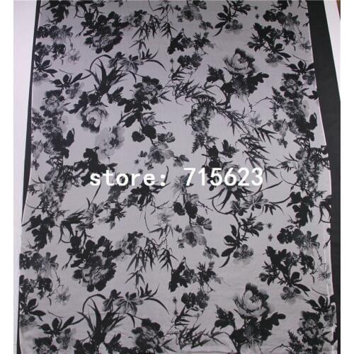1607019 silk fabric printed silk chiffon fabric for silk dress