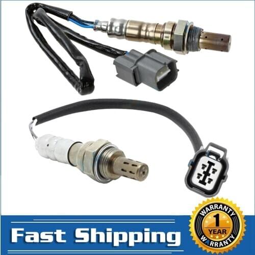2PCS O2 Oxygen Sensor 1x Air Fuel Ratio Upstream + 1x Downstream for 2002 2003 2004 Honda CR-V 2.4L 4 Wires Car Accessories