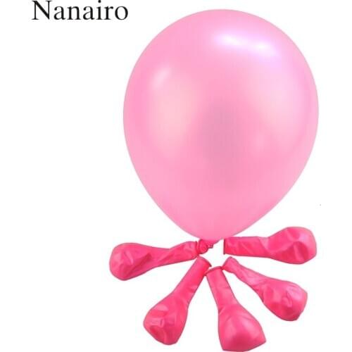 20 pcs 10inch 1.2g Pink Latex balloon Helium Thickening Pearl balloons Wedding Party Birthday Decoration Balls Child Toys Gifts