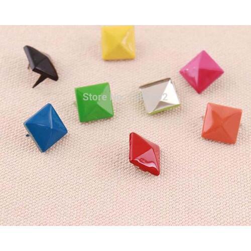 30sets/lot 12*6mm Multicolor Garment Rivet Stud decoration For Clothes belt leather craft
