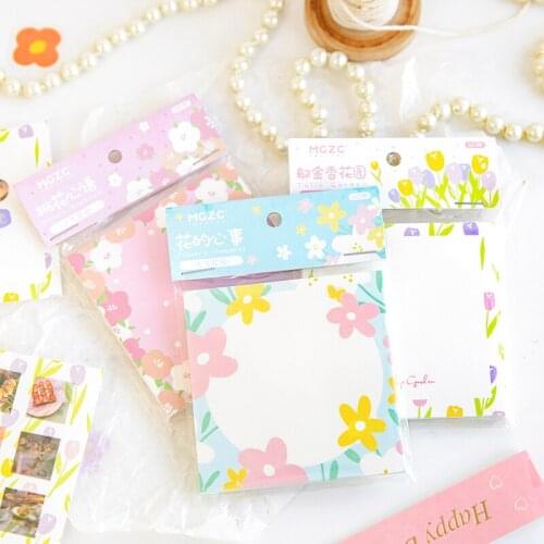 6PACKS/LOT yuanqi Garden series creative fresh notes paper memo pad