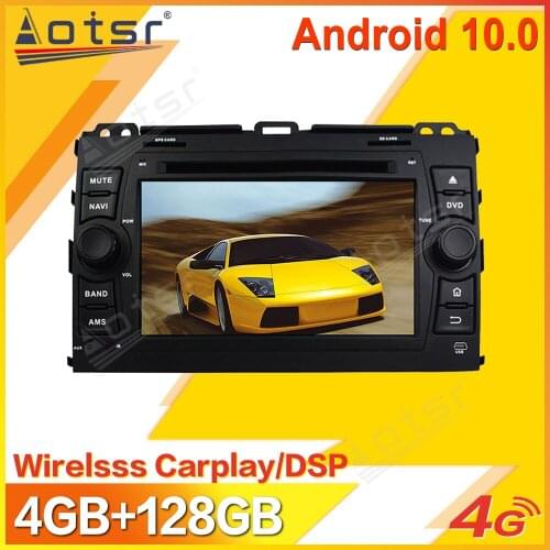 Android 10 Car Multimedia Stereo Player For TOYOTA Land Prado 2006 2007-2010 Tape Radio Recorder Video GPS Navi Head Unit 2 Din