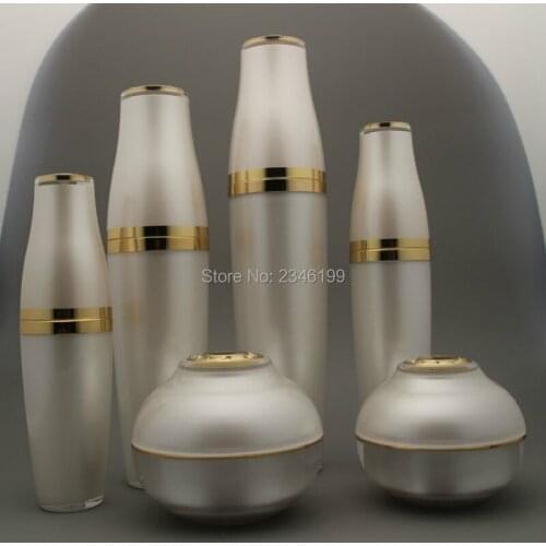 Cream Jar 50g Empty Cosmetic Container Bowl Shaped Cream Jar 30g Empty Eye Cream Bottle Acrylic Lotion Pump Bottle 120ml 10pcs