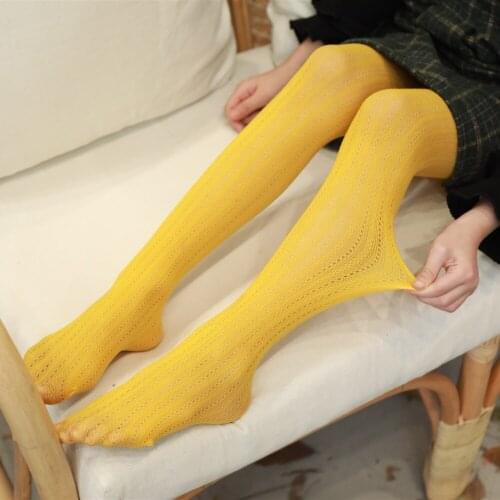 Girl Tights Children Pantyhose kids Girls Ballet Dance Cute net Velvet hollow Stocking Baby Girls summer Tights