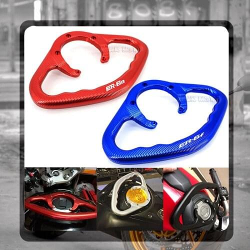 For KAWASAKI ER6N ER6F ER 6N 6F 2006-2014 2013 2012 Motorcycle CNC Passenger Handgrips Hand Grip Tank Grab Bar Handles Armrest
