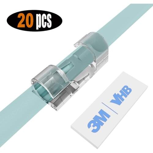 Cable Organizer Clips Cable Management Desktop Workstation Finisher Wire Manager Cord Holder Telephone USB Data Line Winder