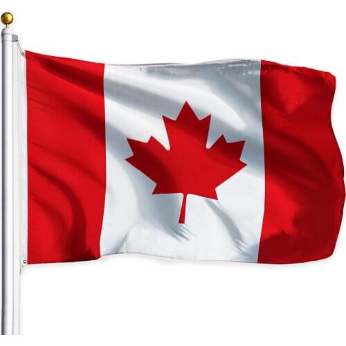 Canada (Canadian) Flag 3x5 feet Printed - Vibrant Colors, Brass Grommets, Quality Polyester