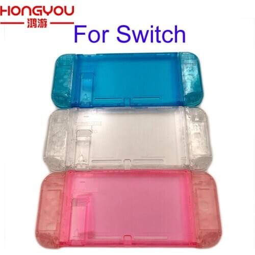 10pcs Replacement Housing Shell Cover for Nitend Switch Front Back Faceplate Case for Nintend Switch joy-con Transparent Console