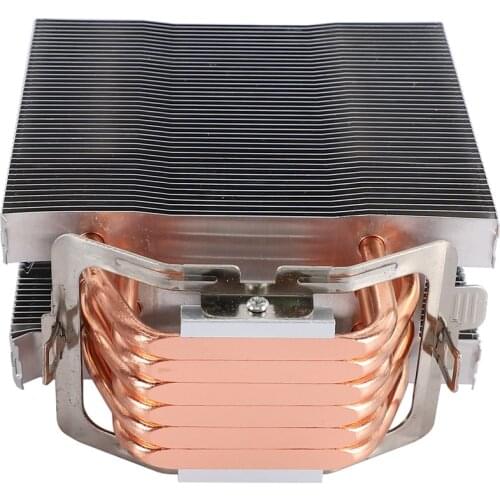 Fanless CPU Cooler 12Cm Fan 6 Copper Heatpipes Fanless Cooling Radiator for LGA 1150/1151/1155/1156/1366/775/2011 AMD