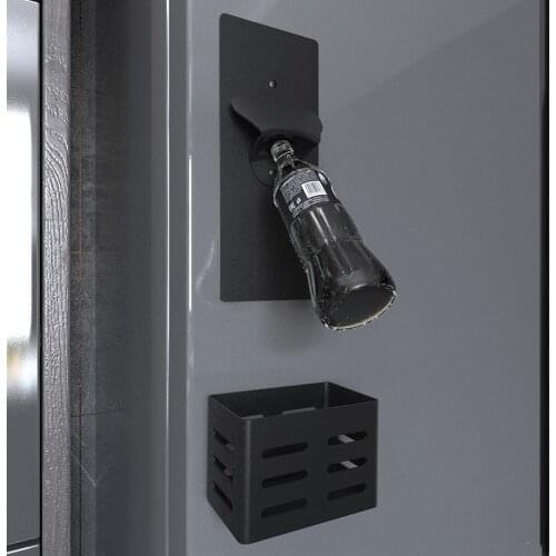 Nordic punch-free magnetic refrigerator stickers bottle opener beer bottle beverage caps kitchen accessories household goods