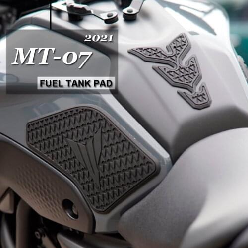 FOR YAMAHA MT07 MT-07 MT 07 2021 Motorcycle Non-slip Side Fuel Tank Stickers Waterproof Pad Rubber Sticker
