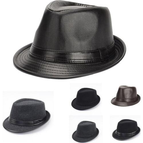 British Style Short Brim Jazz Caps Hats Fashion Wool Felt Fedoras Trilby Hat solid panama formal cap for men women unisex