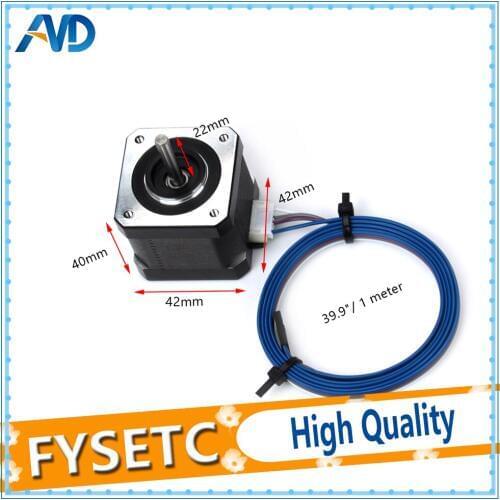 5pcs Nema 17 Stepper Motor 42 Motor 1.5A 2 Phase 4 Wires 1.8 Degree With Cable For Extruder CNC Prusa I3 MK3 TEVO Tornado