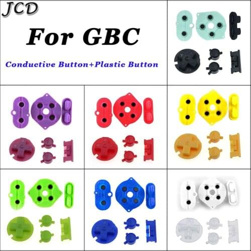 JCD Silicone Rubber conductive button for Nintendo Game Boy Color GBC Power On Off Button AB Buttons D Pads