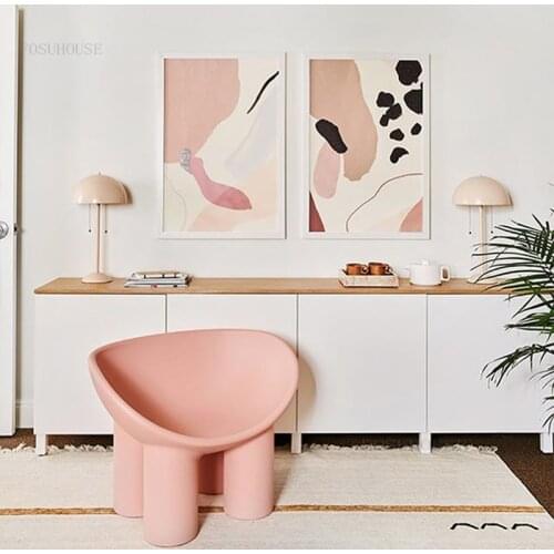 Nordic Bedroom Furniture Elephant Leg Single Sofas Creative Outdoor Balcony Lazy Sofa Chairs Living Room Dormitory Plastic Chair