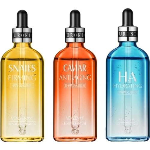 Pure Caviar Hyaluronic Acid Snail Face Serum Facial Moisturiser Nourishing Essence Skin Care Products Plant Anti Aging