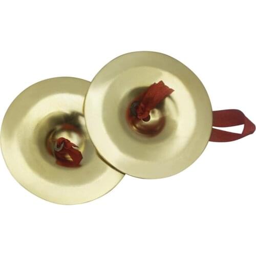 Belly Dance Zills Golden Brass Cymbal Elastic Dancing Finger Cymbals Parts