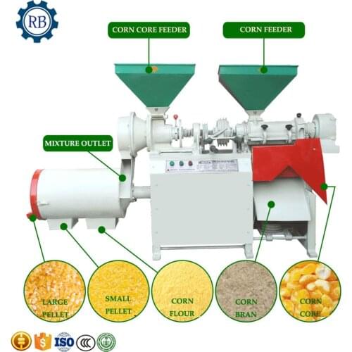Manufacture maize corn flour mill plant/corn grits making machine/corn semolina processing machine