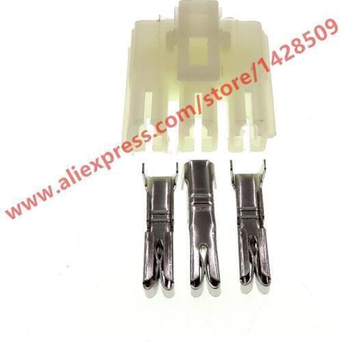 10 Sets 3 Pin Female Auto Wiring Plug Electric Cable Connector With Terminals