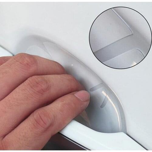 4pcs/set Car Door Handle Protection Sticker Stickers For Kia Borrego Carens Carnival Ceed Niro Optima Picanto Sorento 2 3 Access